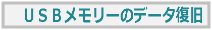 USBメモリのデータ復旧