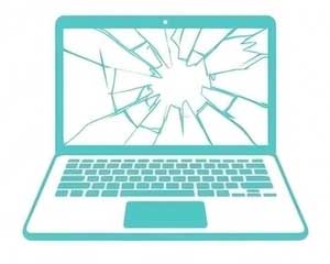 ノートパソコン液晶割れ